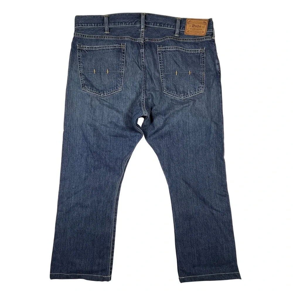 Polo Ralph Lauren Straight Leg Jeans Mens 38x30 (Hemmed Fits 40x27) Blue